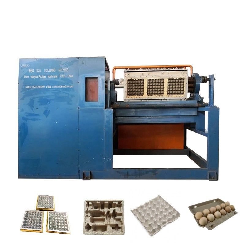Rodzaj obrotowy 2000 sztuk Pulp Moulding Egg Carton Making Machine Production Line Egg Tray