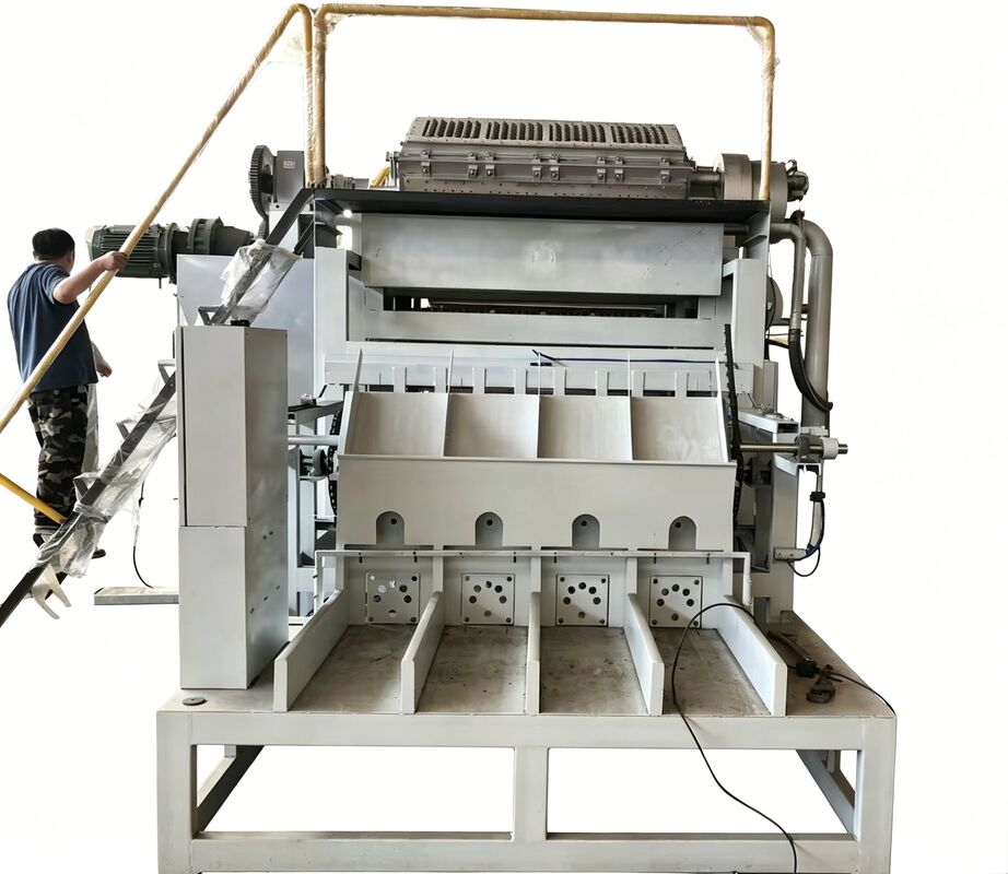 WANYOU WY-F2 Rotary Egg Tray Machine z pojemnością 2500-3000 sztuk/h z wykorzystaniem pulpy papieru z recyklingu i automatycznego sterowania PLC