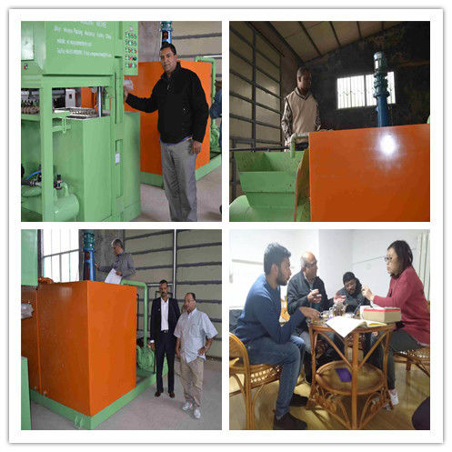 295*295mm linii produkcyjnej paska do jaj Aluminium Forming Forms Apple Tray Making Machine