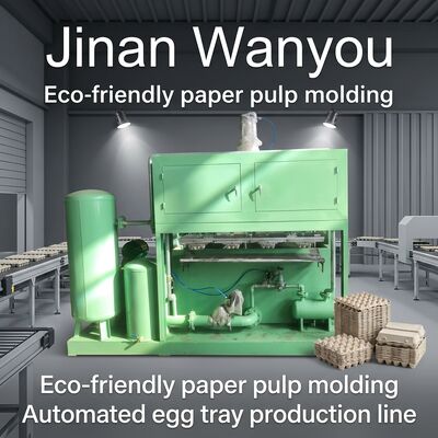 1300-1500pcs Per Hour Reciprocating Forming Egg Carton Making Machine for Waste Paper Recycling